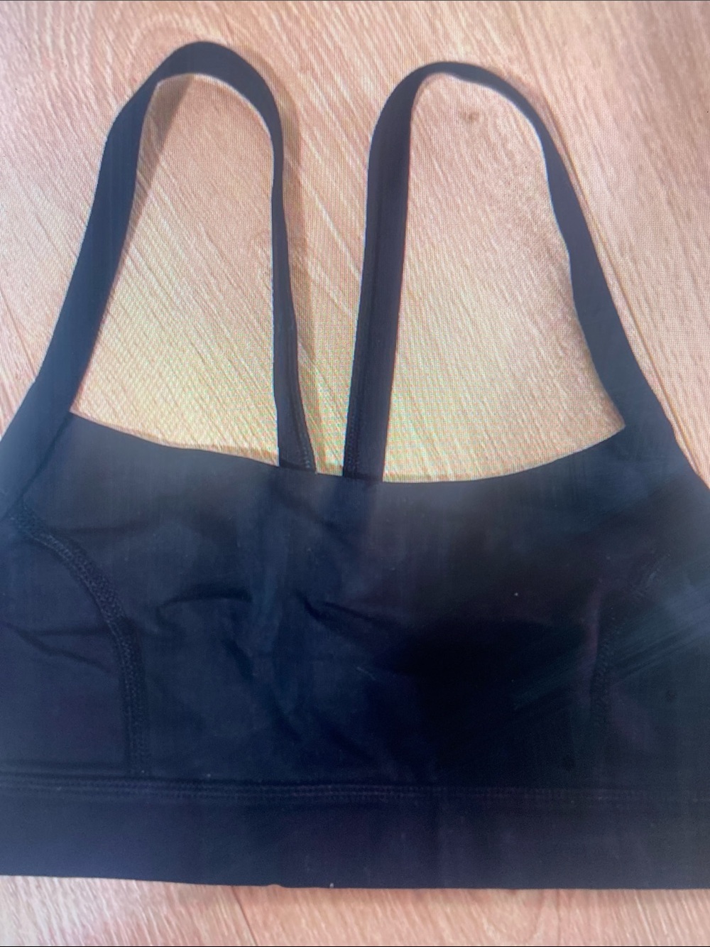 lululemon athletica Black Sports Bra with Double Straps